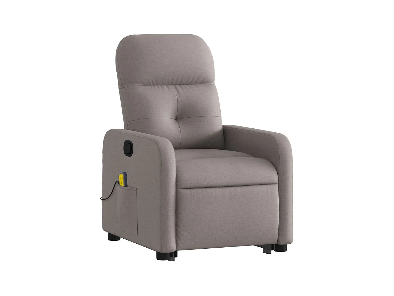 Sillón de relax | Sillón reclinable de masaje elevable tela gris taupé SHL4312