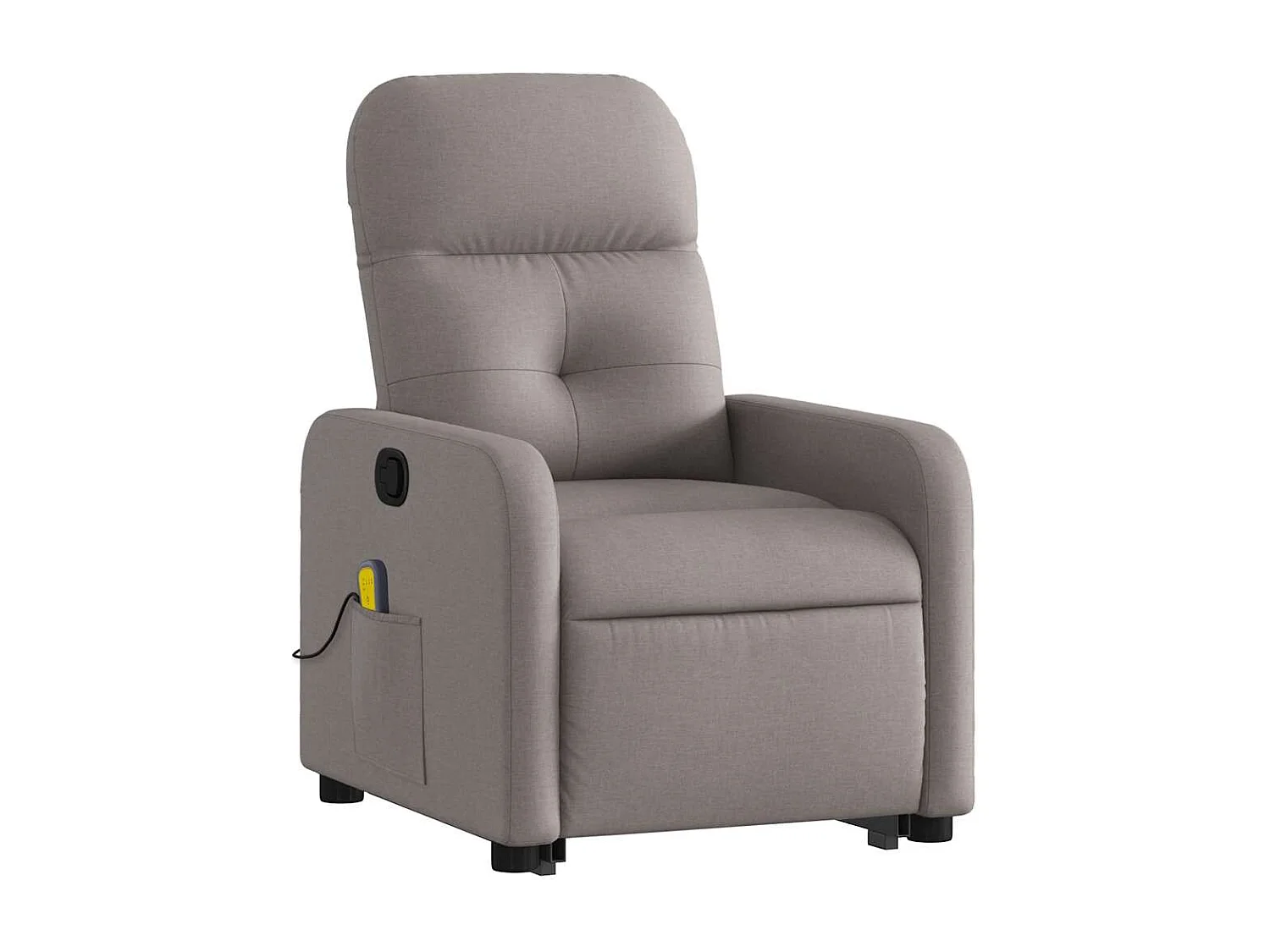 Fauteuil inclinable-Chaise de relax-Fauteuil de Massage Taupe Tissu SHL4507