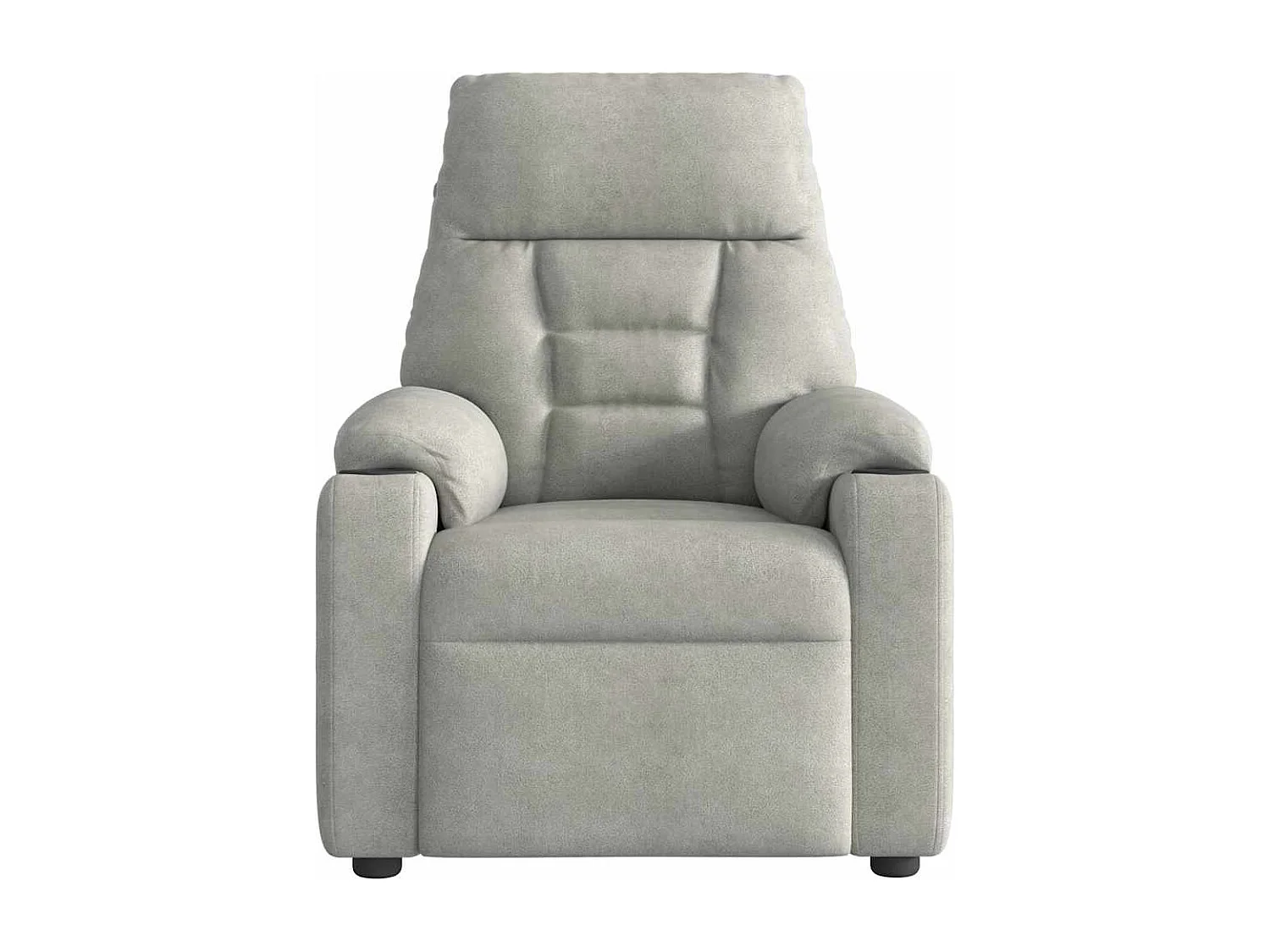 Fauteuil inclinable-Chaise de relax-Fauteuil de Massage gris clair tissu microfibre SHL1595