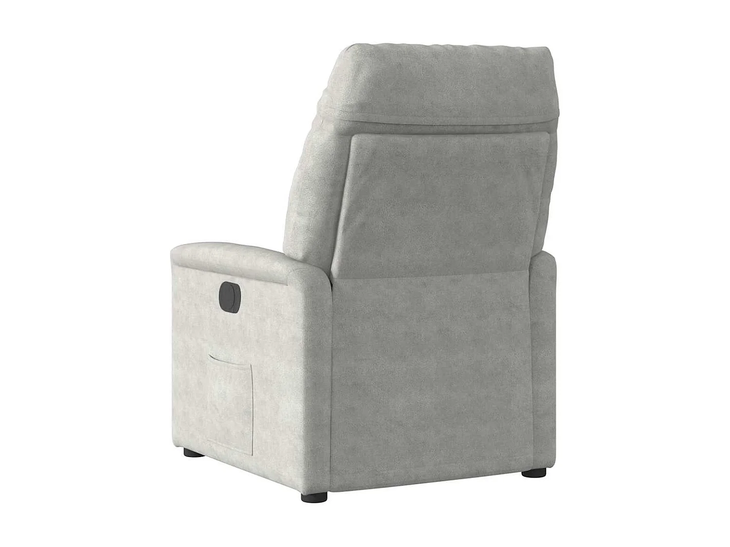 Fauteuil inclinable-Chaise de relax-Fauteuil de Massage gris clair tissu microfibre SHL1595