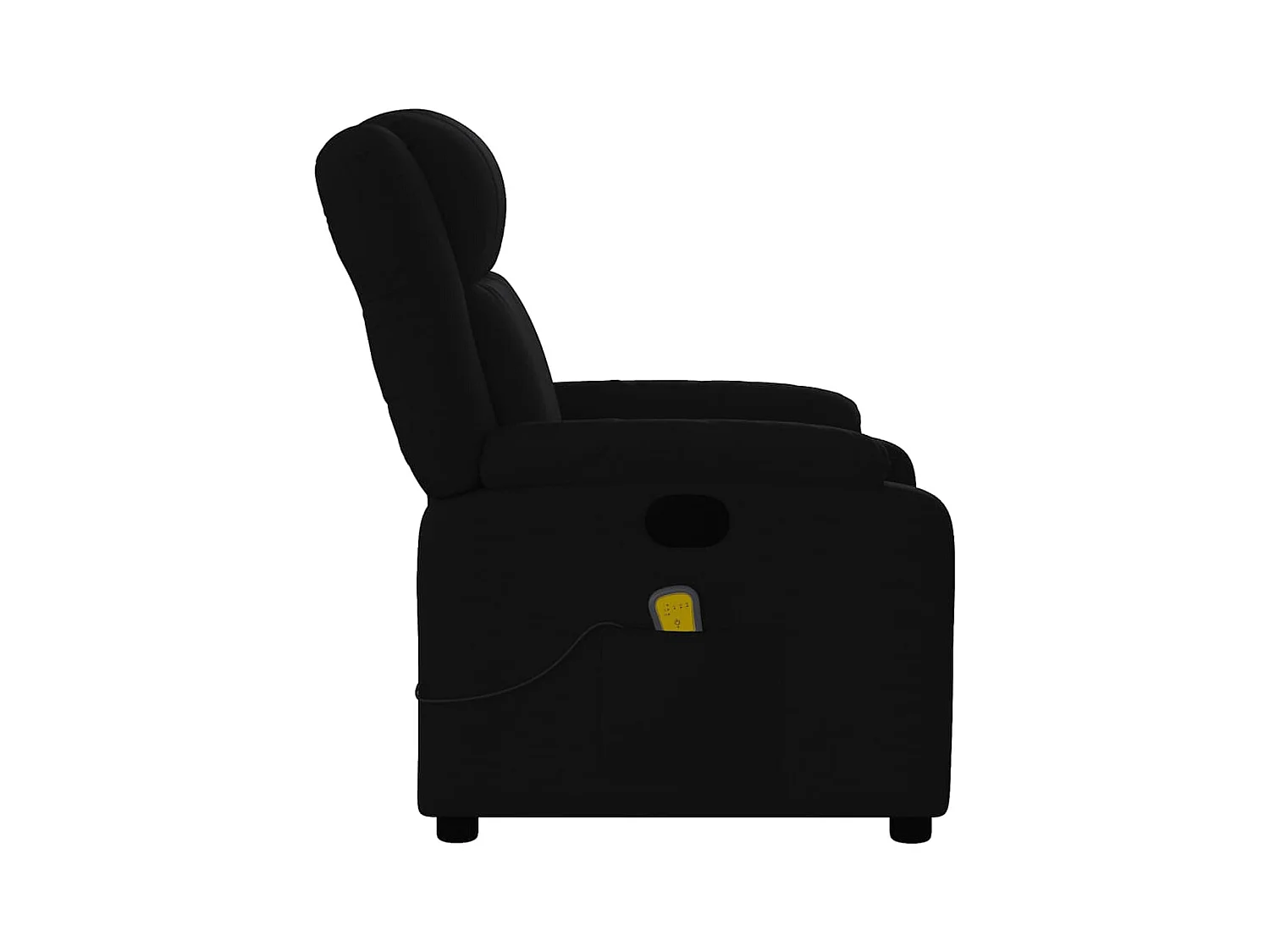 Sillón de relax | Sillón reclinable de masaje de tela negro SHL5335