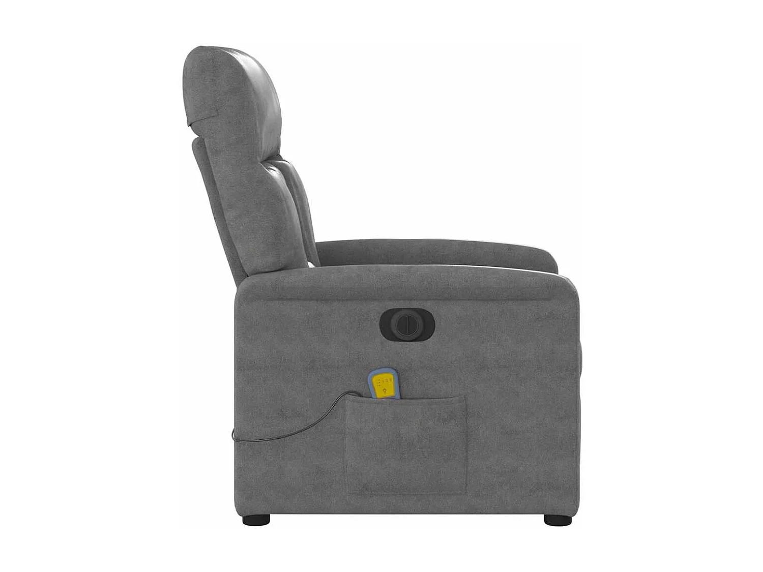 Fauteuil inclinable électrique-Chaise de relax-Fauteuil de Massage gris foncé SHL5067