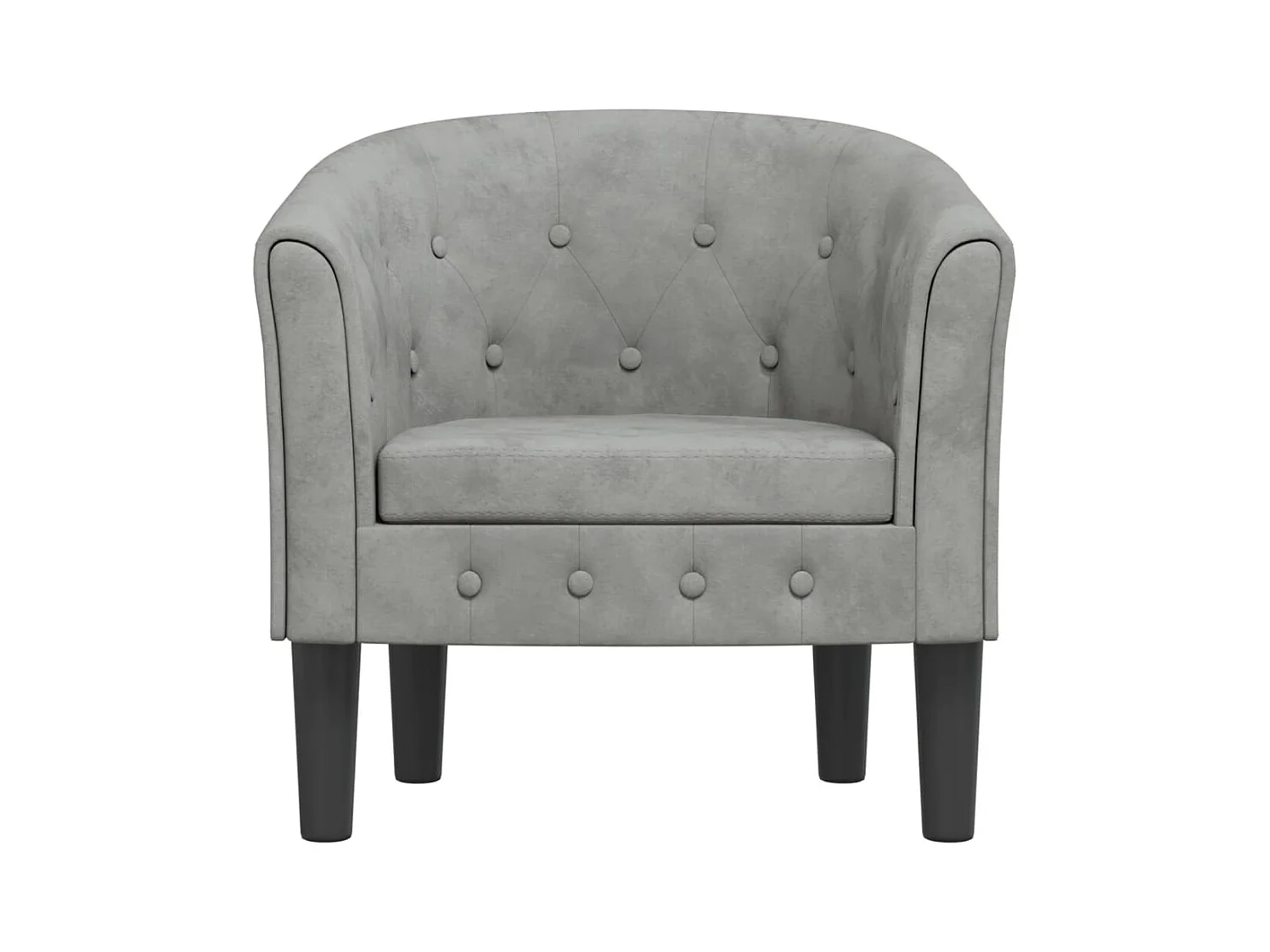 Poltrona | Cadeira Relax | Poltrona Confortável para Sala veludo cinzento-claro SHL390866