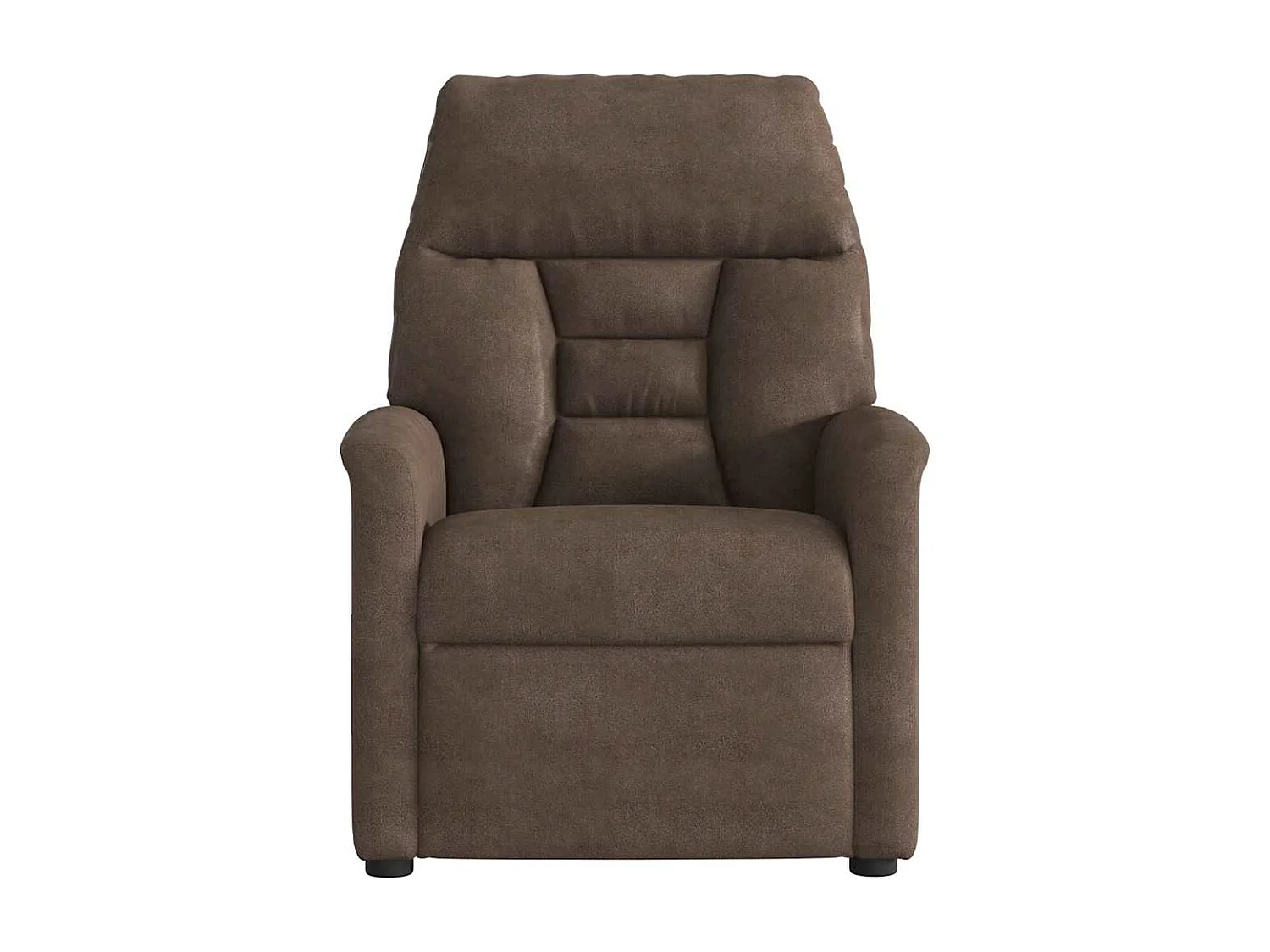Poltrona de massagens reclinável elétrica microfibra castanho SHL932955