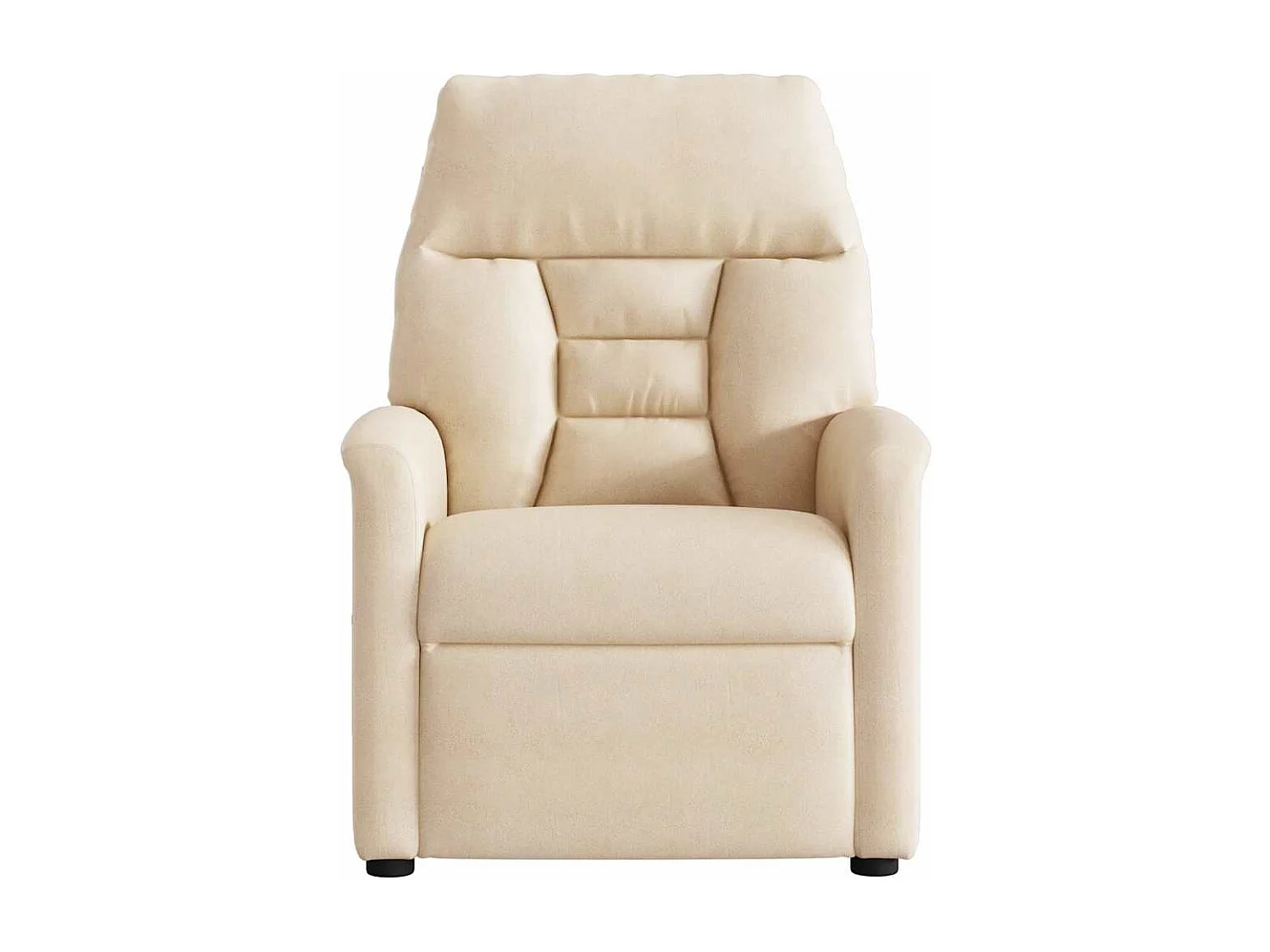 Fauteuil inclinable-Chaise de relax-Fauteuil de Massage beige tissu microfibre SHL3096