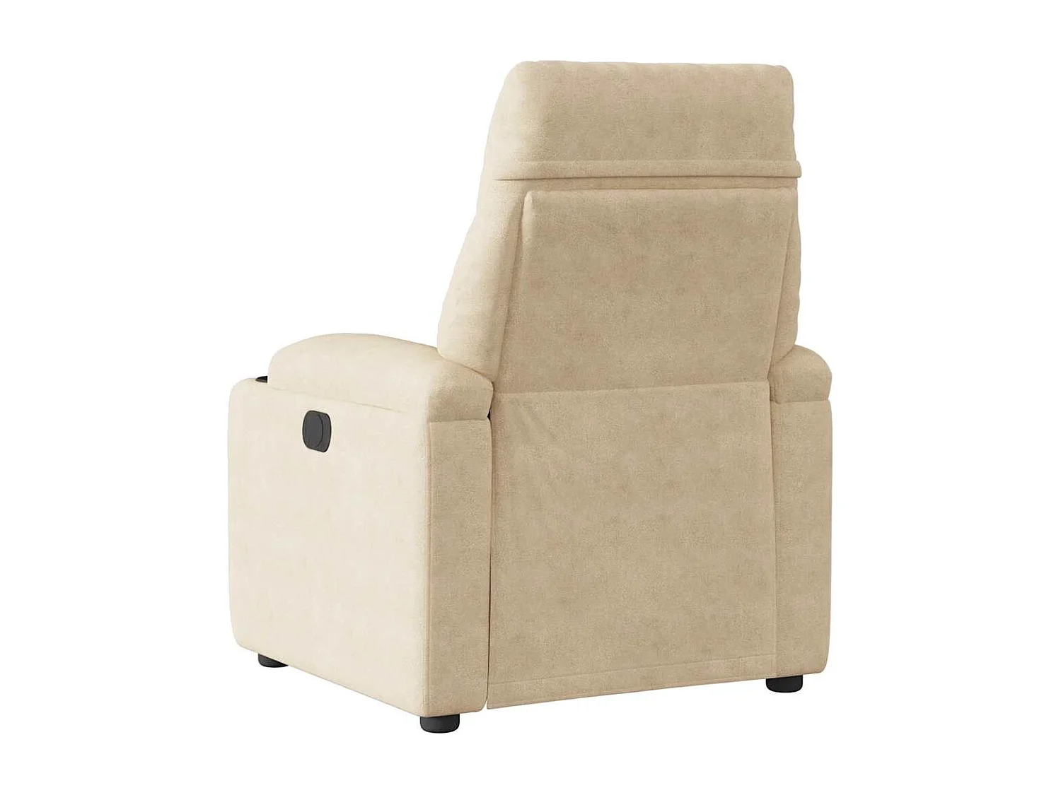 Poltrona Salotto | Sedia | Poltrona Reclinabile Elettrica Crema in Tessuto di Microfibra SHL6421