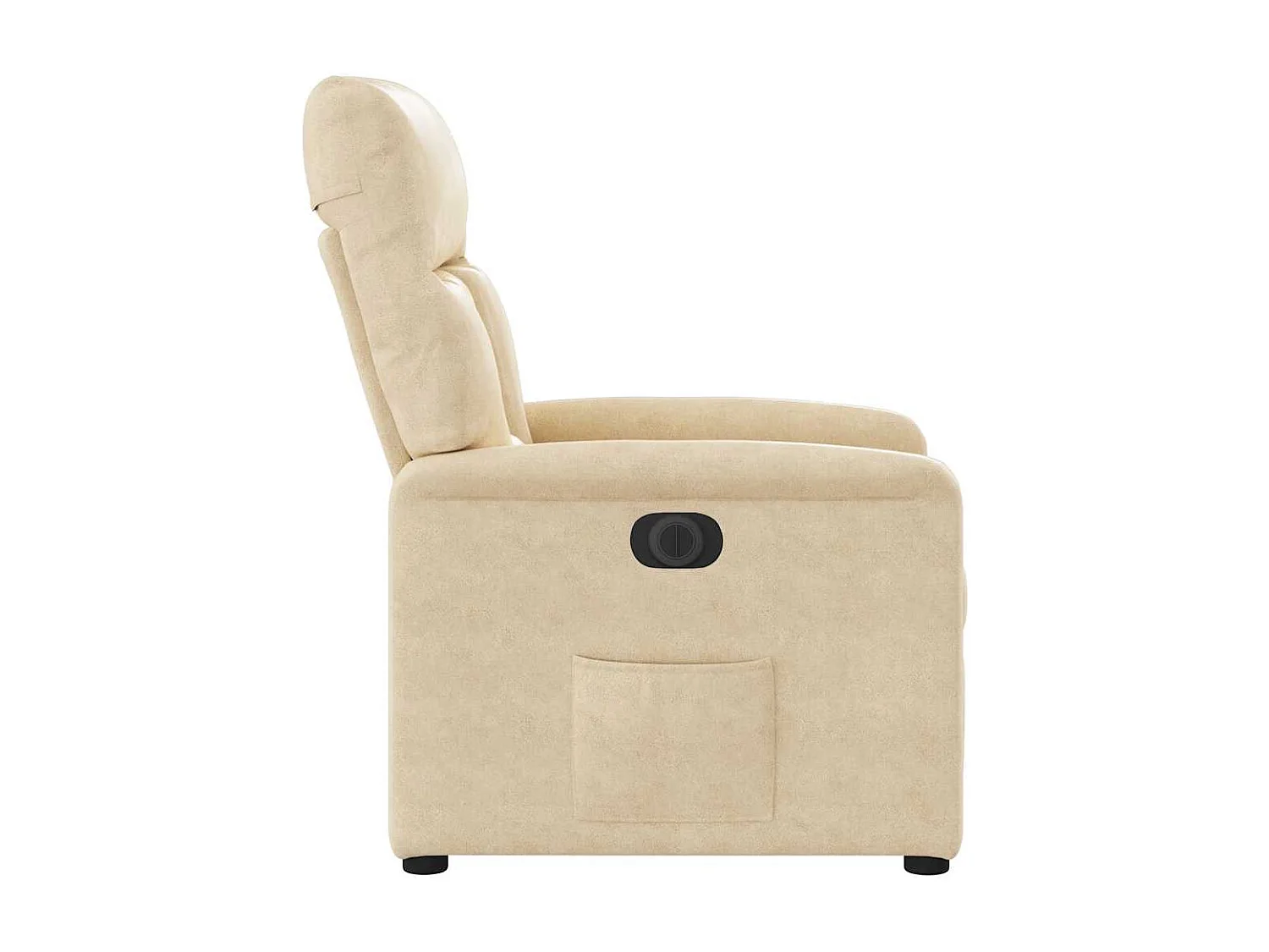 Poltrona Salotto | Sedia | Poltrona Reclinabile Elettrica Crema in Tessuto di Microfibra SHL6421