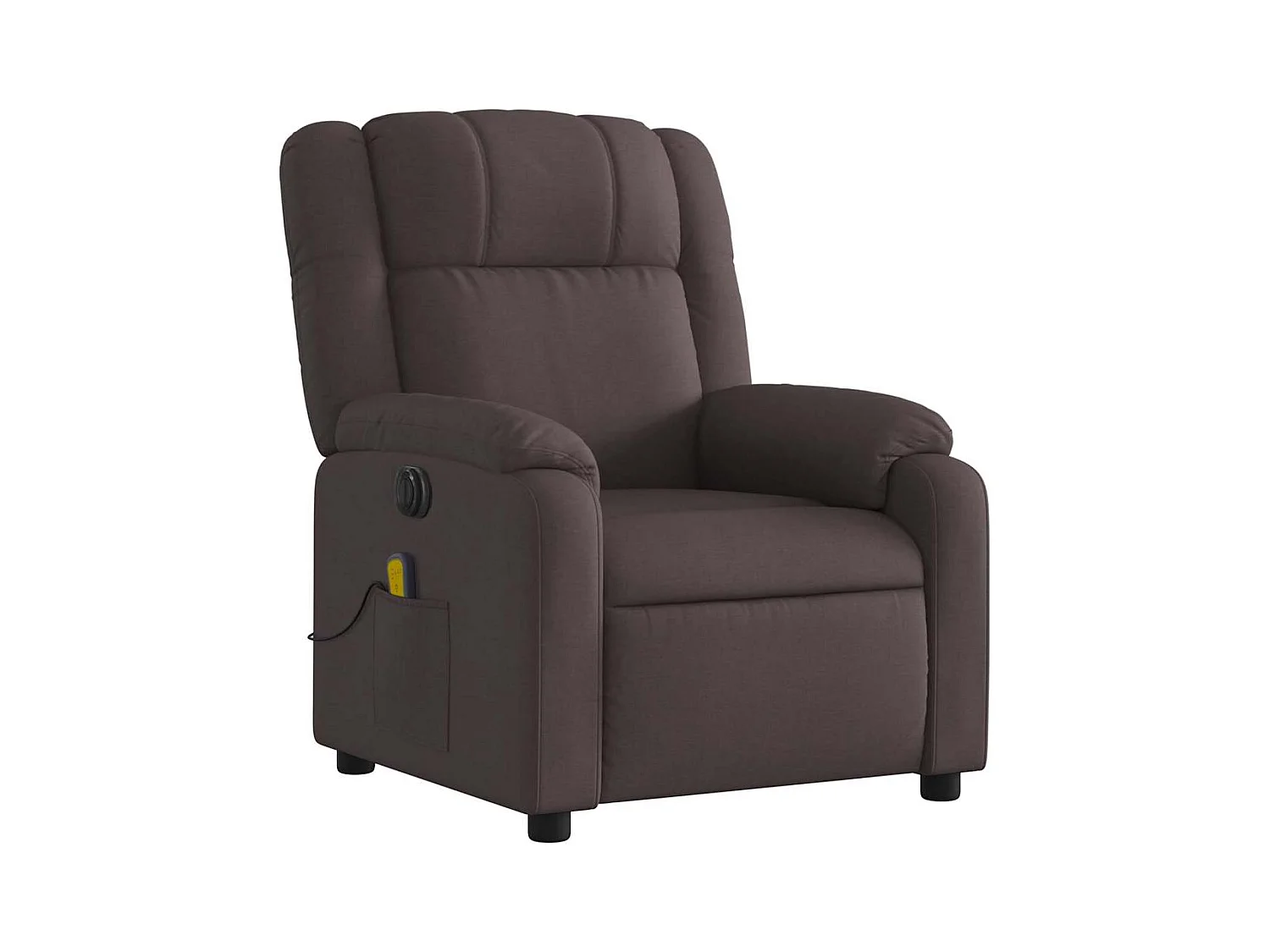 Sillón de relax | Sillón reclinable de masaje eléctrico tela marrón oscuro SHL6803