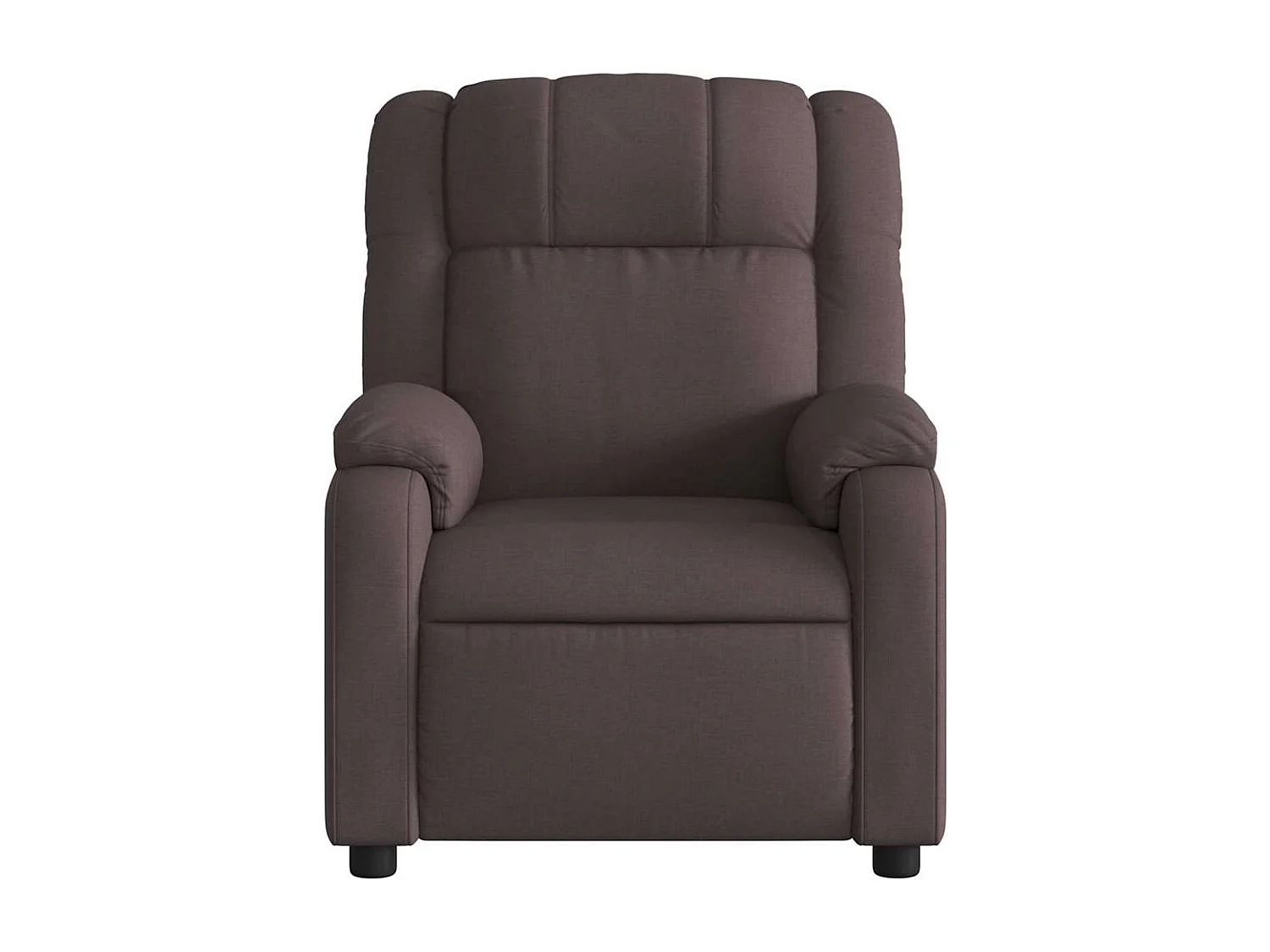 Fauteuil inclinable électrique-Fauteuil de massage de Salon Marron foncé Tissu SHL1725