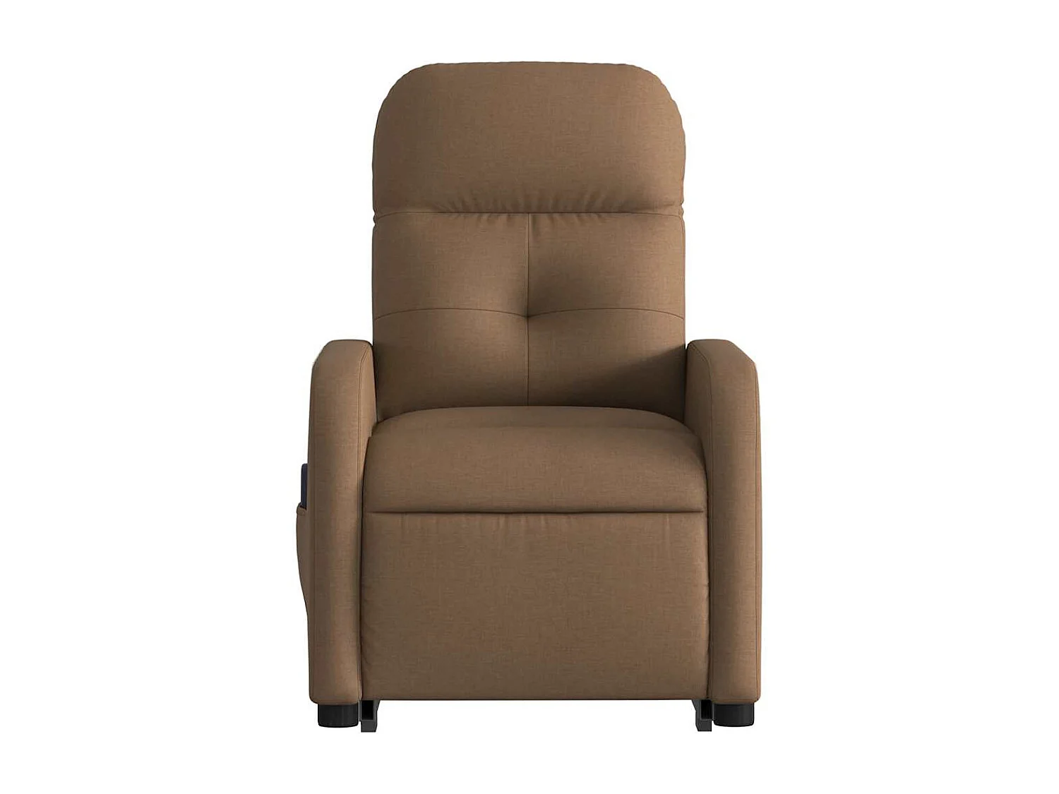 Fauteuil inclinable-Chaise de relax-Fauteuil de Massage Marron Tissu SHL3115