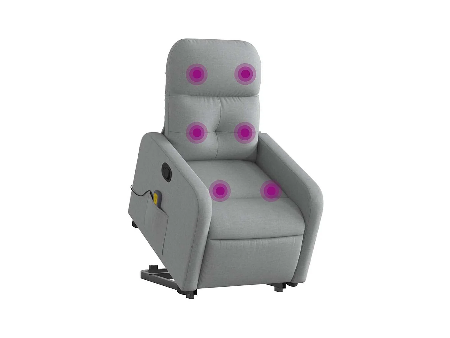 Sillón de salón | Silla | Sillón de masaje reclinable de pie de tela gris claro SHL4141