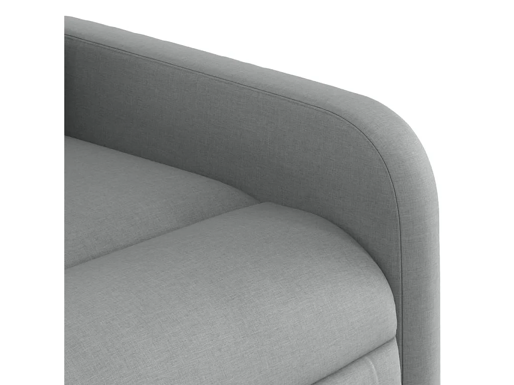 Sillón de salón | Silla | Sillón de masaje reclinable de pie de tela gris claro SHL4141
