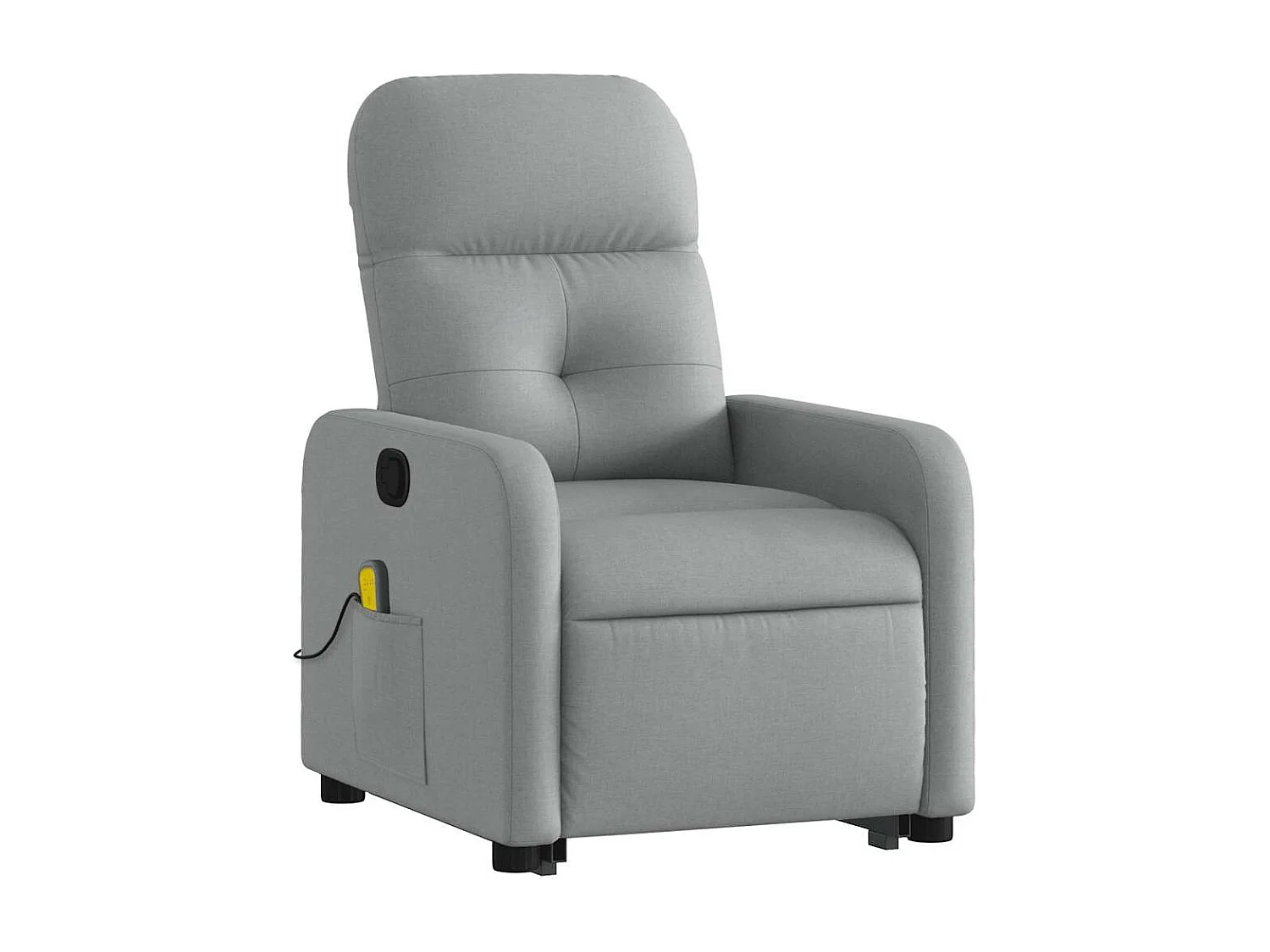 Fauteuil inclinable-Chaise de relax-Fauteuil de Massage Gris clair Tissu SHL2343