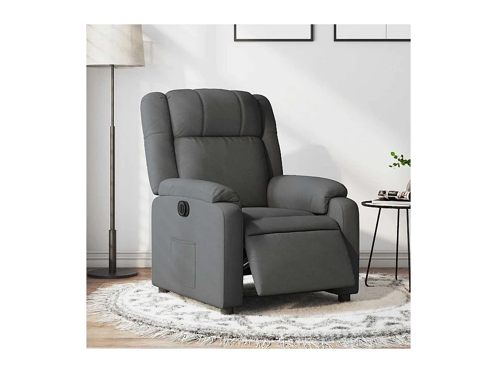 Sillón de relax | Silla | Sillón reclinable eléctrico de tela gris oscuro SHL7426