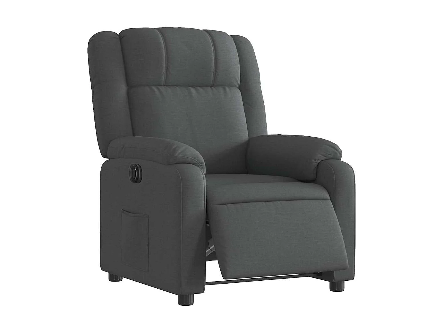 Fauteuil inclinable électrique-Chaise de relax-Fauteuil salon Gris foncé Tissu SHL2057
