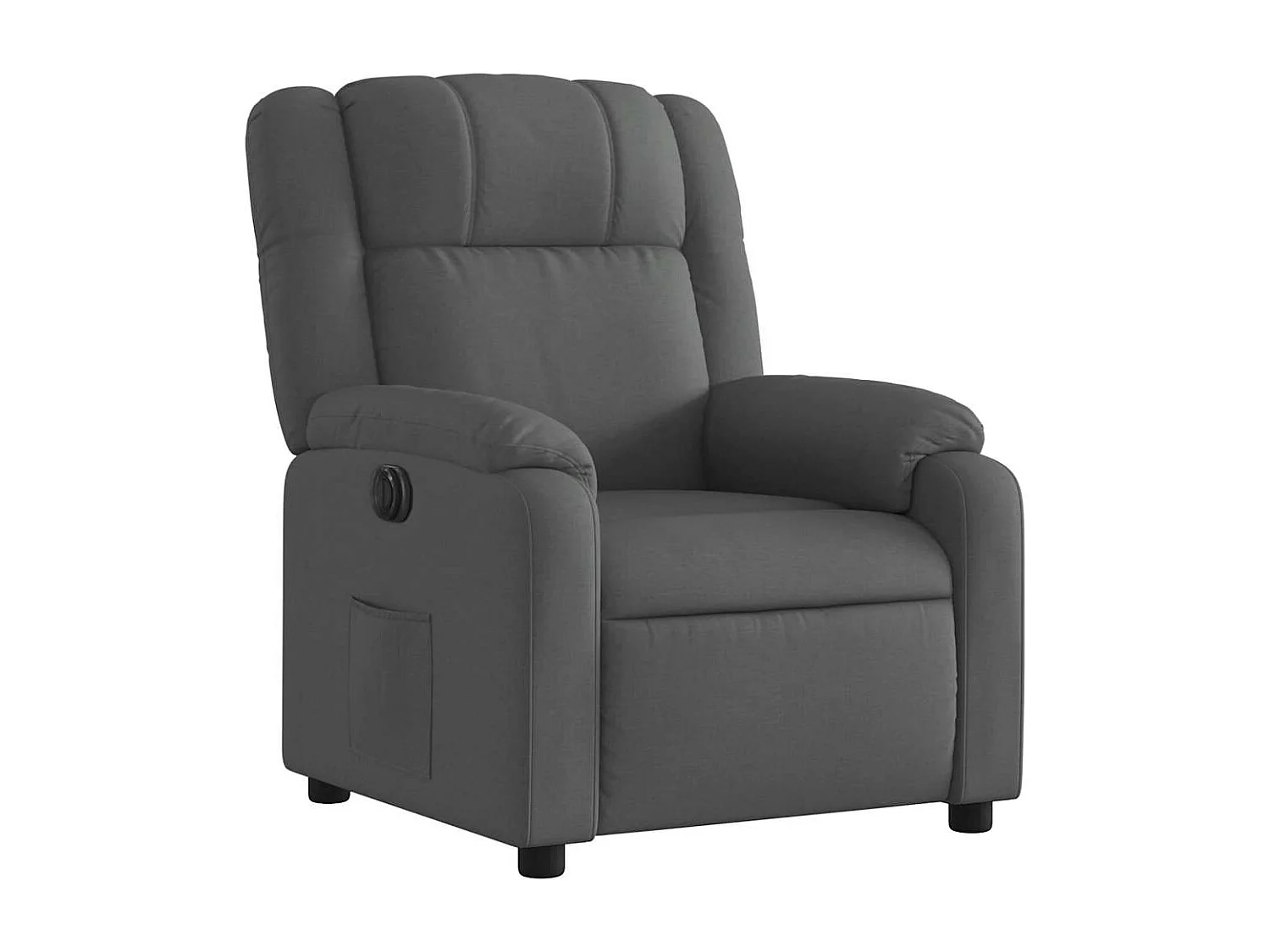 Fauteuil inclinable électrique-Chaise de relax-Fauteuil salon Gris foncé Tissu SHL2057