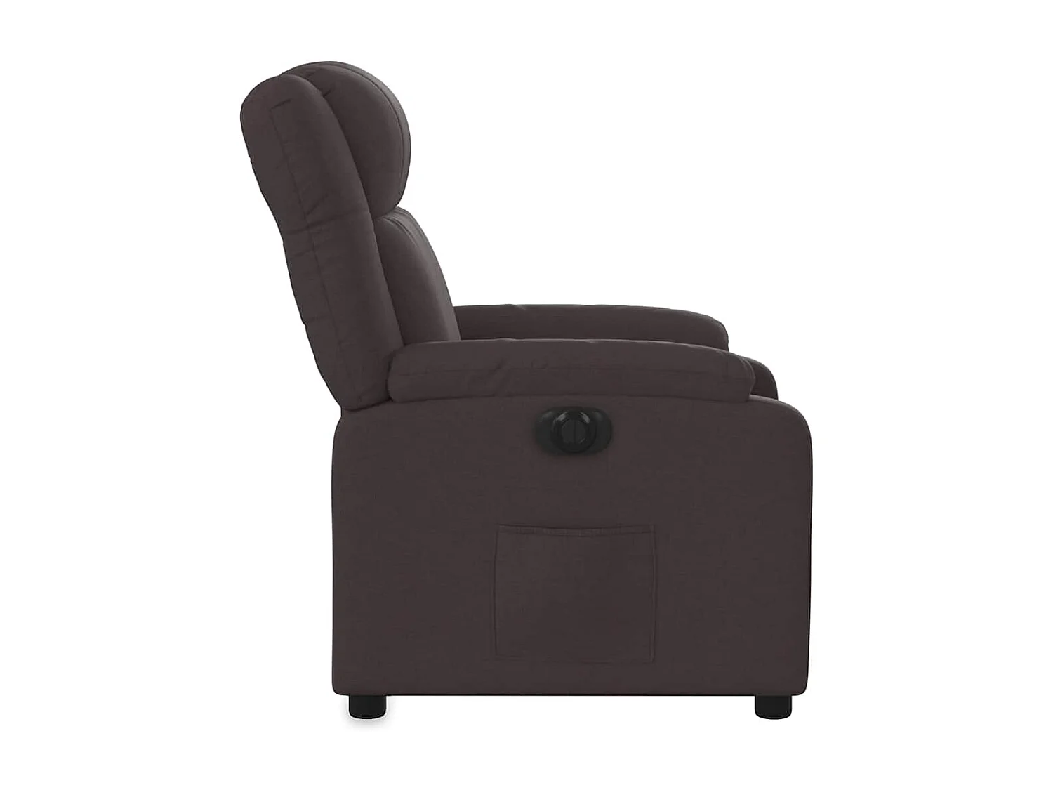 Fauteuil inclinable électrique-Chaise de relax-Fauteuil salon Marron foncé Tissu SHL937