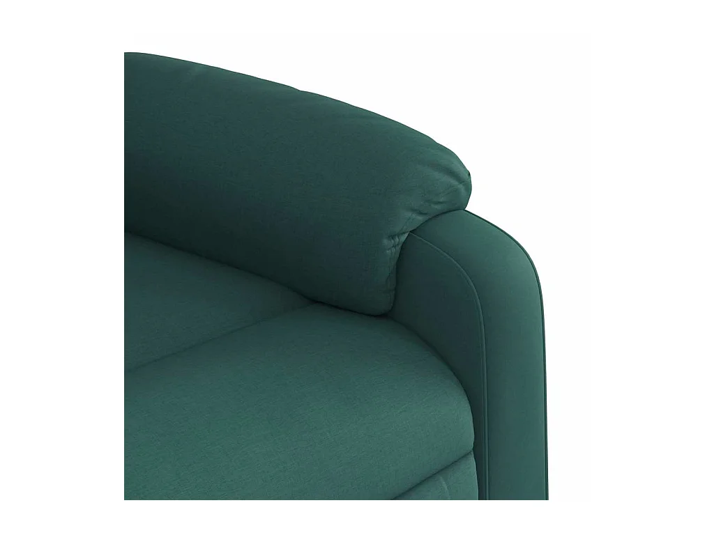 Fauteuil inclinable-Chaise de relax-Fauteuil de Massage Vert foncé Tissu SHL2521