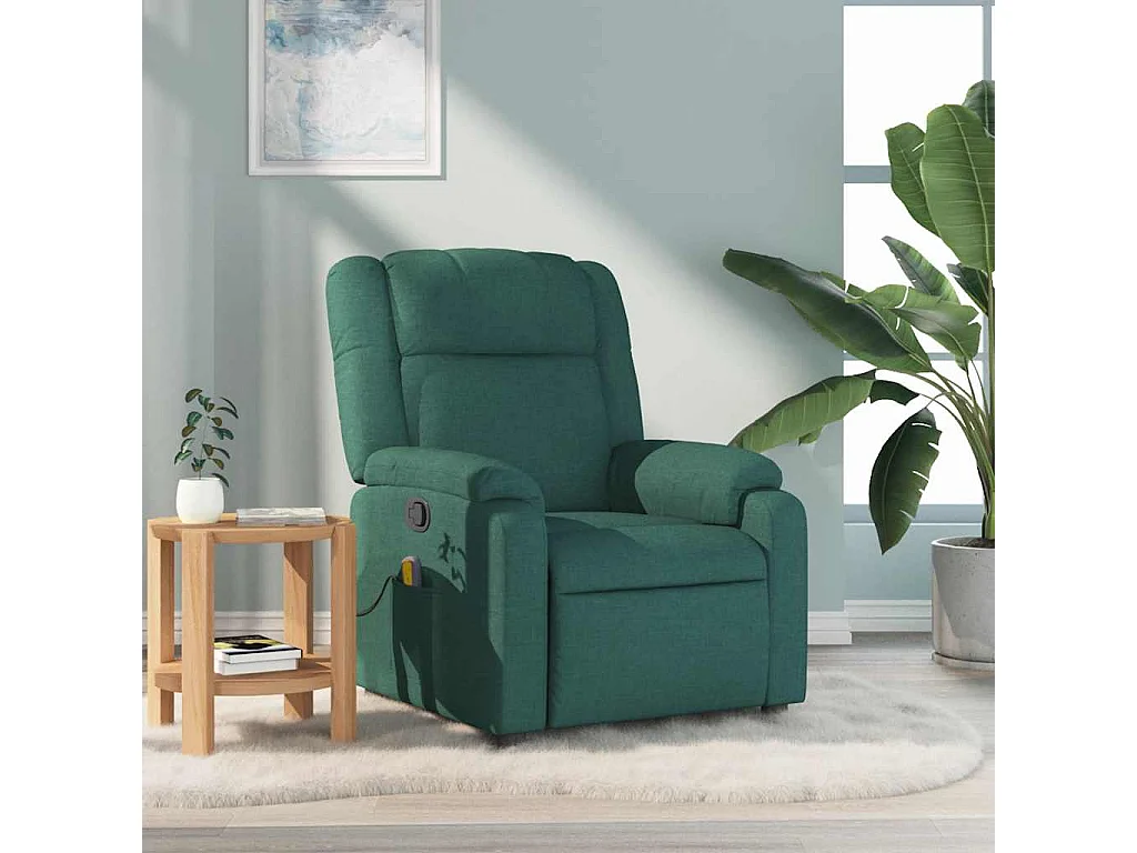 Relaxsessel | Massagesessel Dunkelgrün Stoff SHL86369