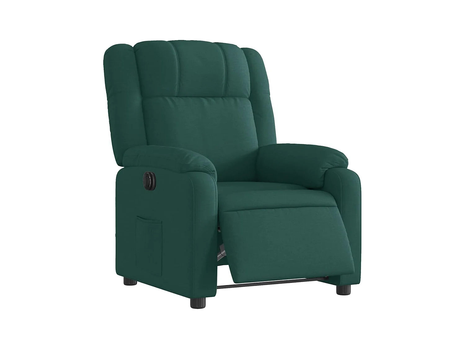 Fauteuil inclinable électrique-Chaise de relax-Fauteuil salon Vert foncé Tissu SHL4806