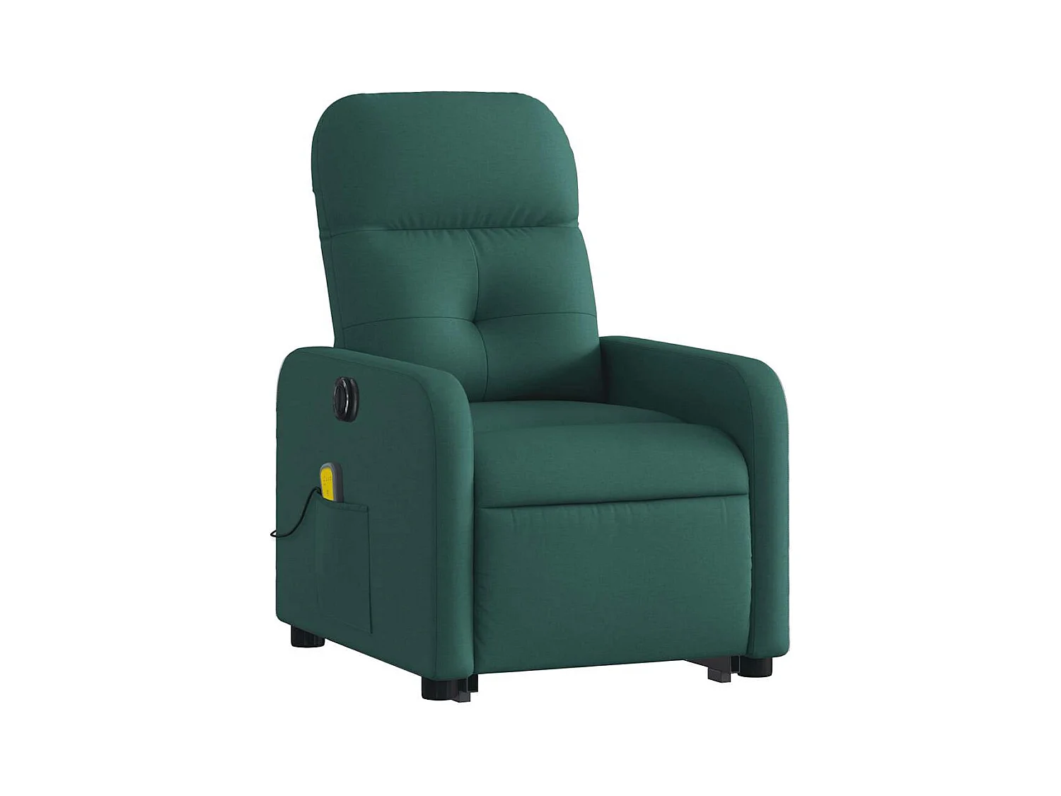 Sillón de salón | Silla | Sillón masaje eléctrico reclinable elevable tela verde oscuro SHL2102