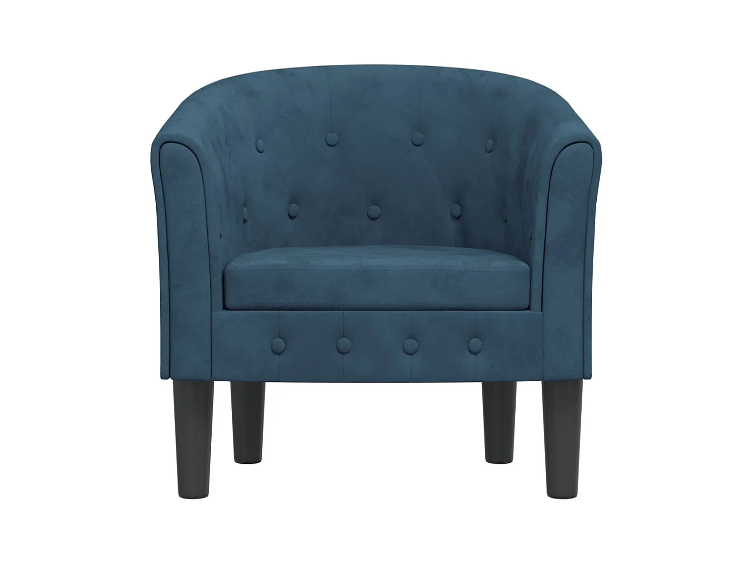 Fauteuil de Salon-Chaise cabriolet bleu foncé velours SHL4813