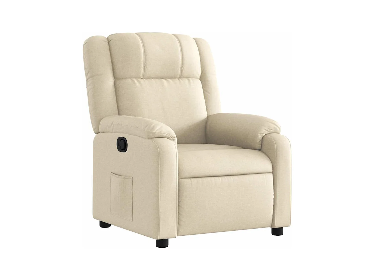 Fauteuil inclinable-Chaise-Fauteuil salon Crème Tissu SHL5484