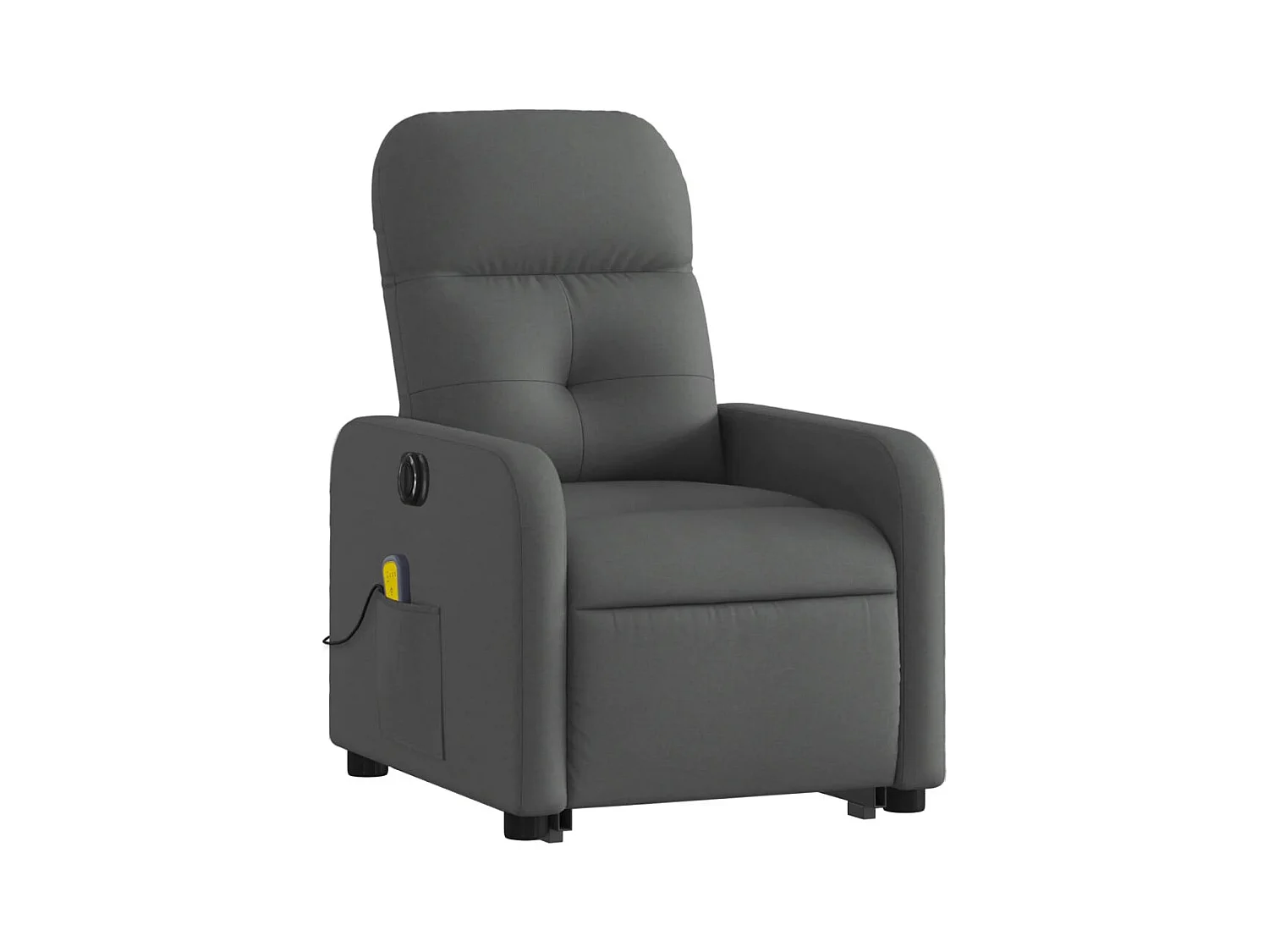 Sillón de salón | Silla | Sillón de masaje eléctrico reclinable elevable tela gris oscuro SHL5488