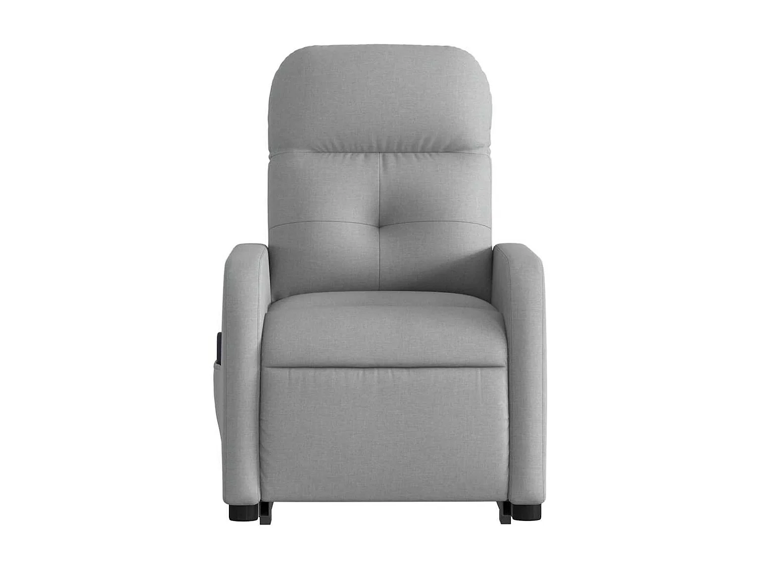 Fauteuil inclinable électrique-Chaise de relax-Fauteuil de Massage Gris clair Tissu SHL3829