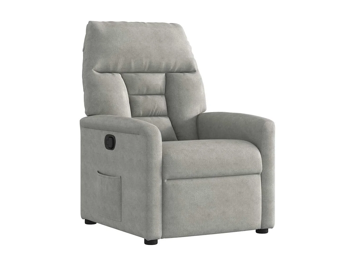 Poltrona Reclinável | Poltrona Confortável Relax tecido de microfibra cinza-claro SHL212578
