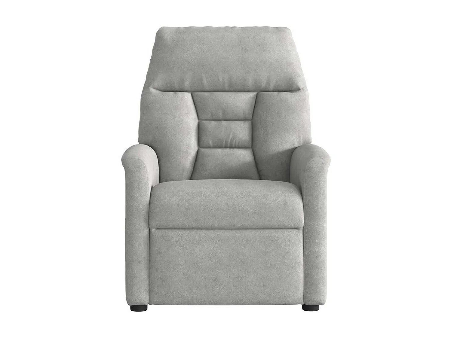 Poltrona Reclinável | Poltrona Confortável Relax tecido de microfibra cinza-claro SHL212578