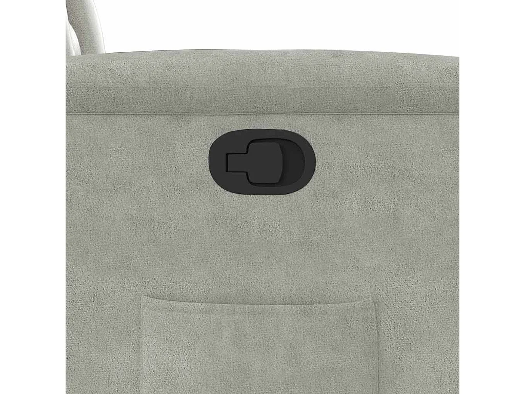 Poltrona Reclinável | Poltrona Confortável Relax tecido de microfibra cinza-claro SHL212578