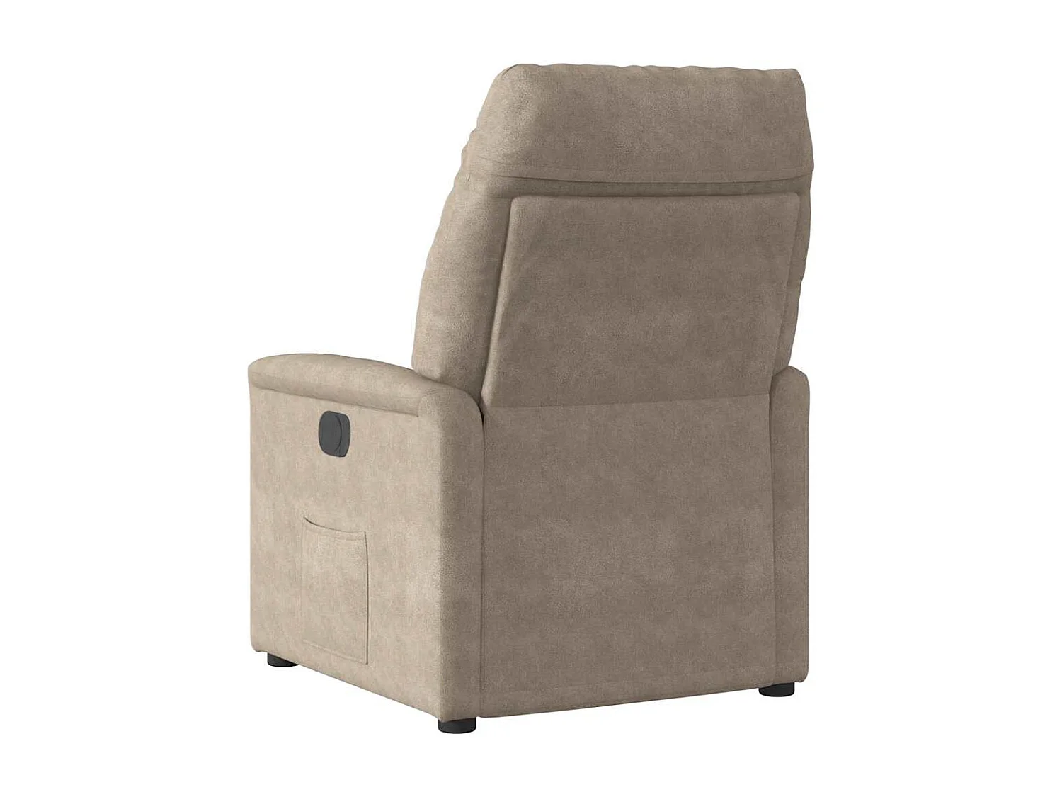 Relaxstoel | Fauteuil verstelbaar microvezelstof taupe