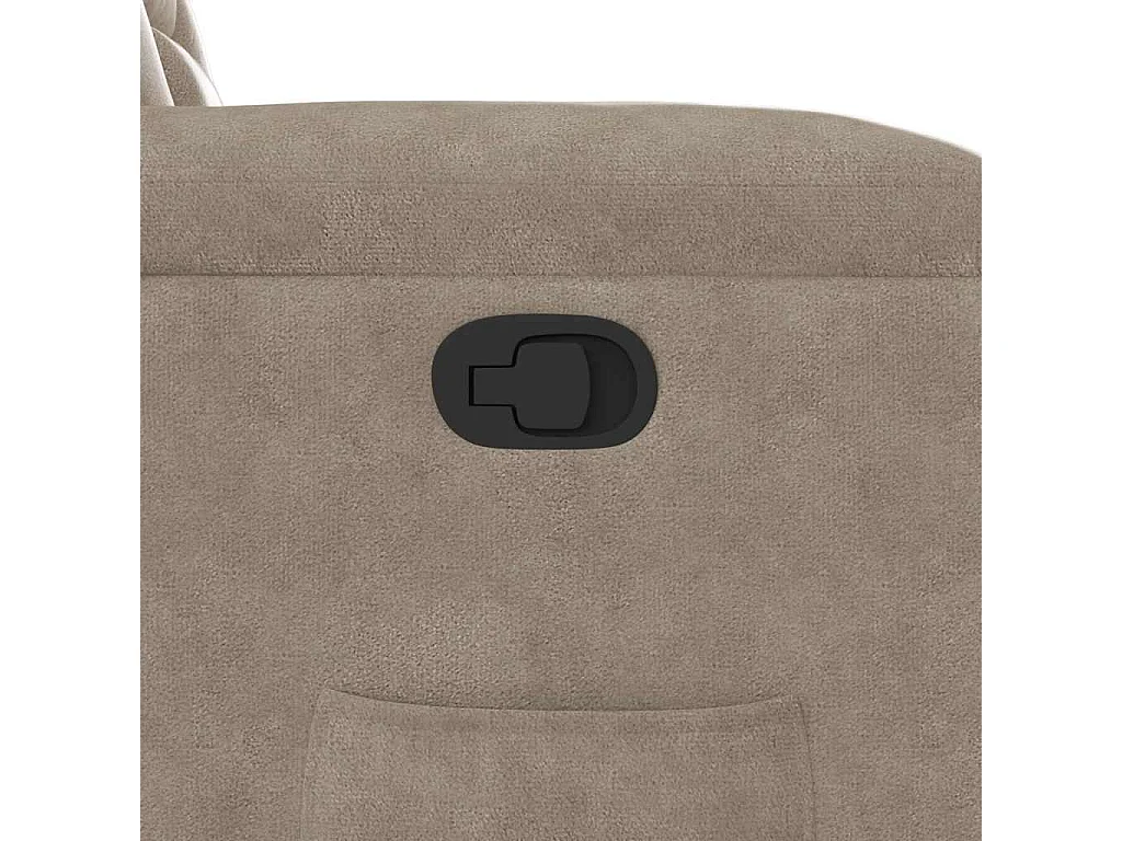 Relaxstoel | Fauteuil verstelbaar microvezelstof taupe
