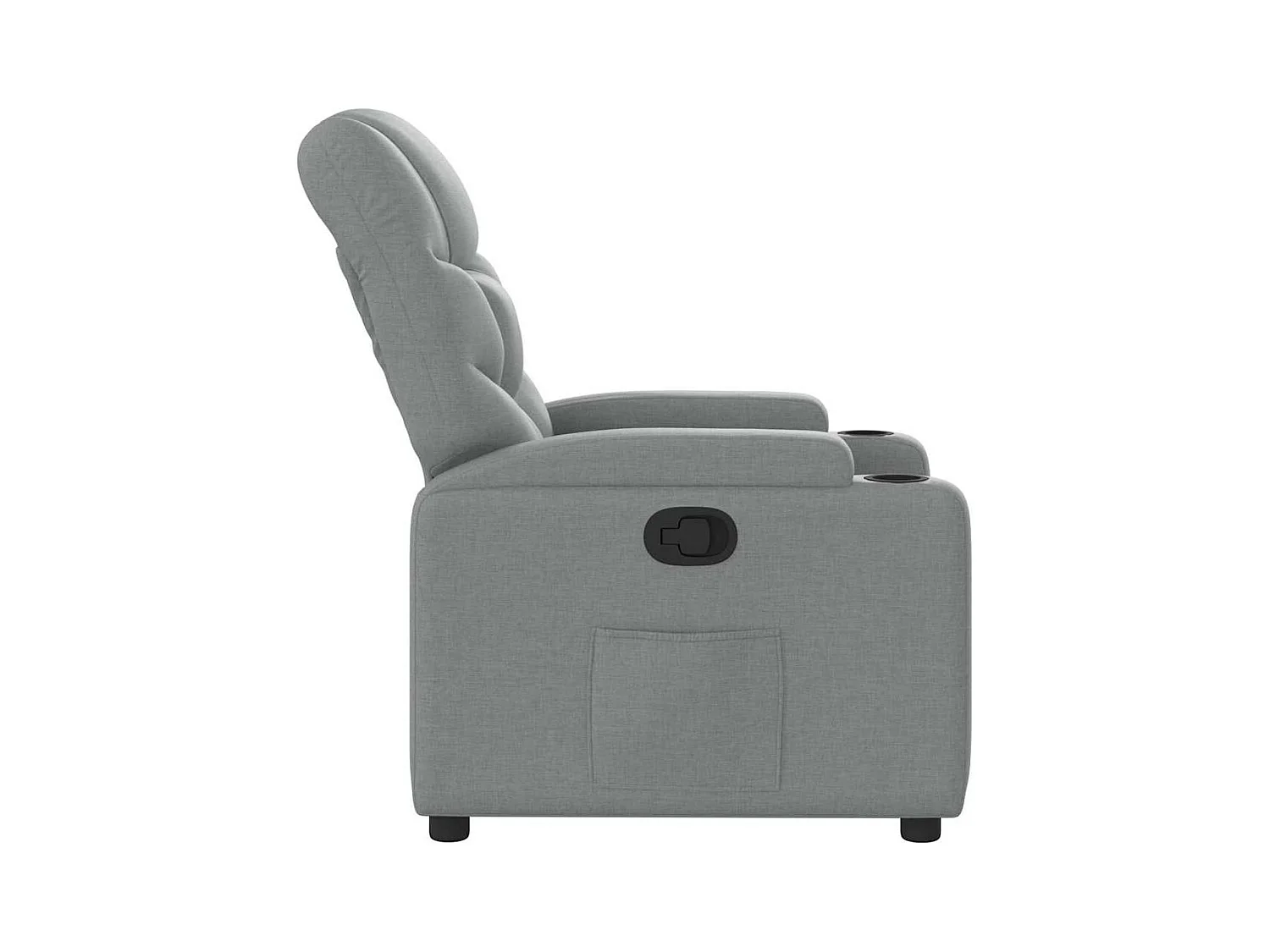 Sillón de relax | Sillón reclinable de tela gris claro SHL7633