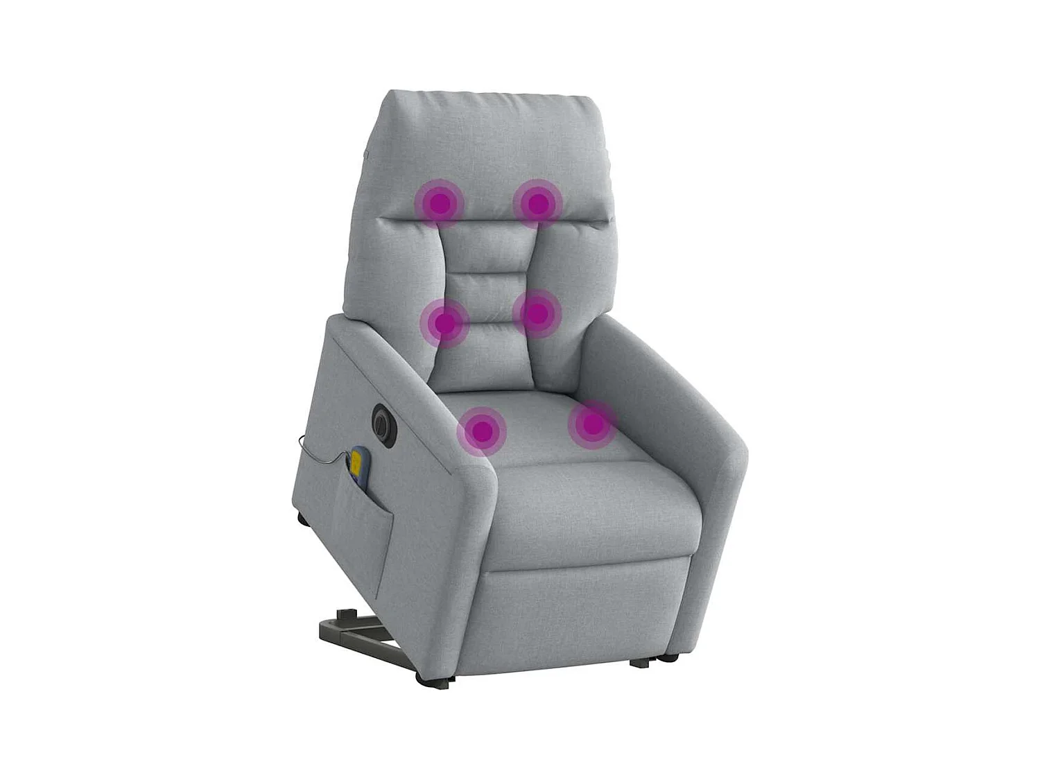 Sillón de salón | Silla | Sillón de masaje eléctrico reclinable elevable tela gris claro SHL5228