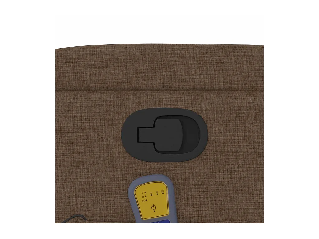 Sillón de relax | Sillón reclinable con masaje de tela marrón SHL4308