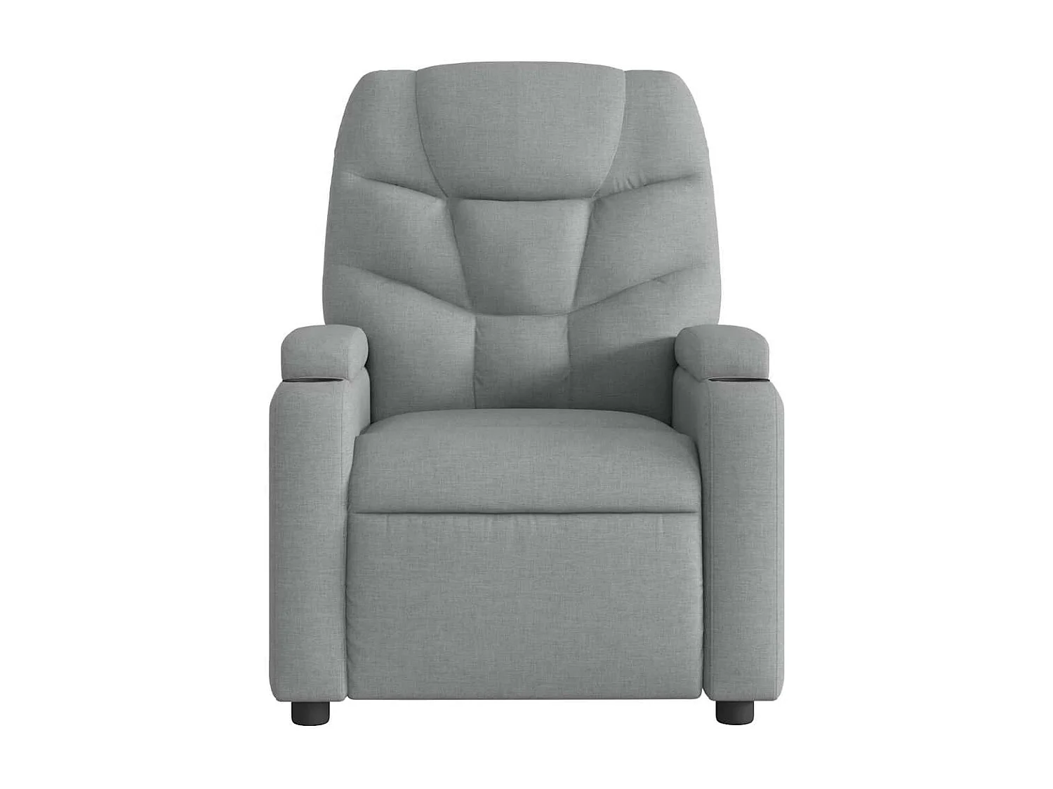 Fauteuil inclinable-Chaise de relax-Fauteuil de Massage Gris clair Tissu SHL2630