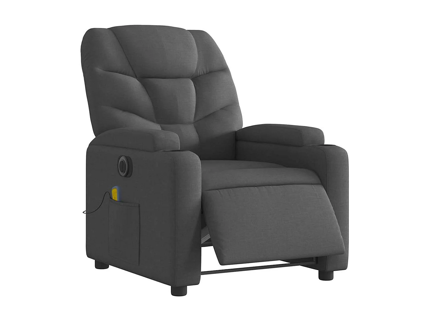 Fauteuil inclinable électrique-Chaise-Fauteuil de Massage gris foncé tissu SHL2778