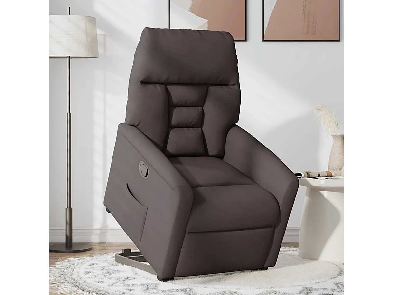 Sillón de relax | Silla | Sillón reclinable elevable tela marrón oscuro SHL5780