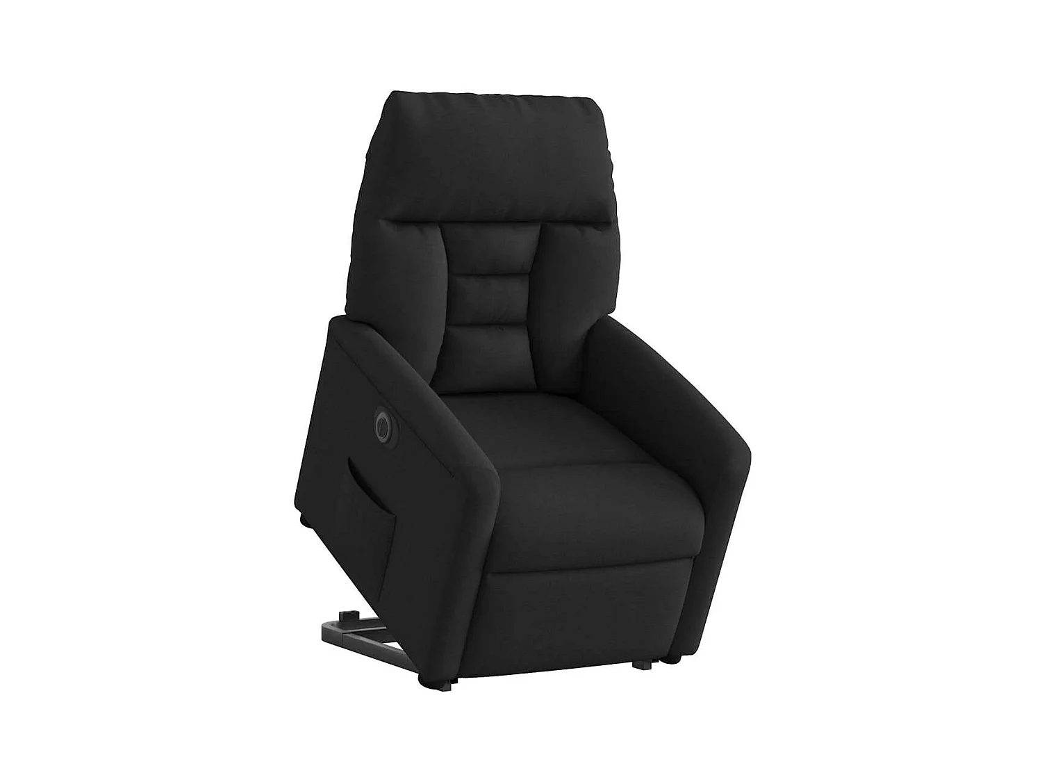 Silla de relax | Sillón eléctrico reclinable elevable de tela negro SHL5695