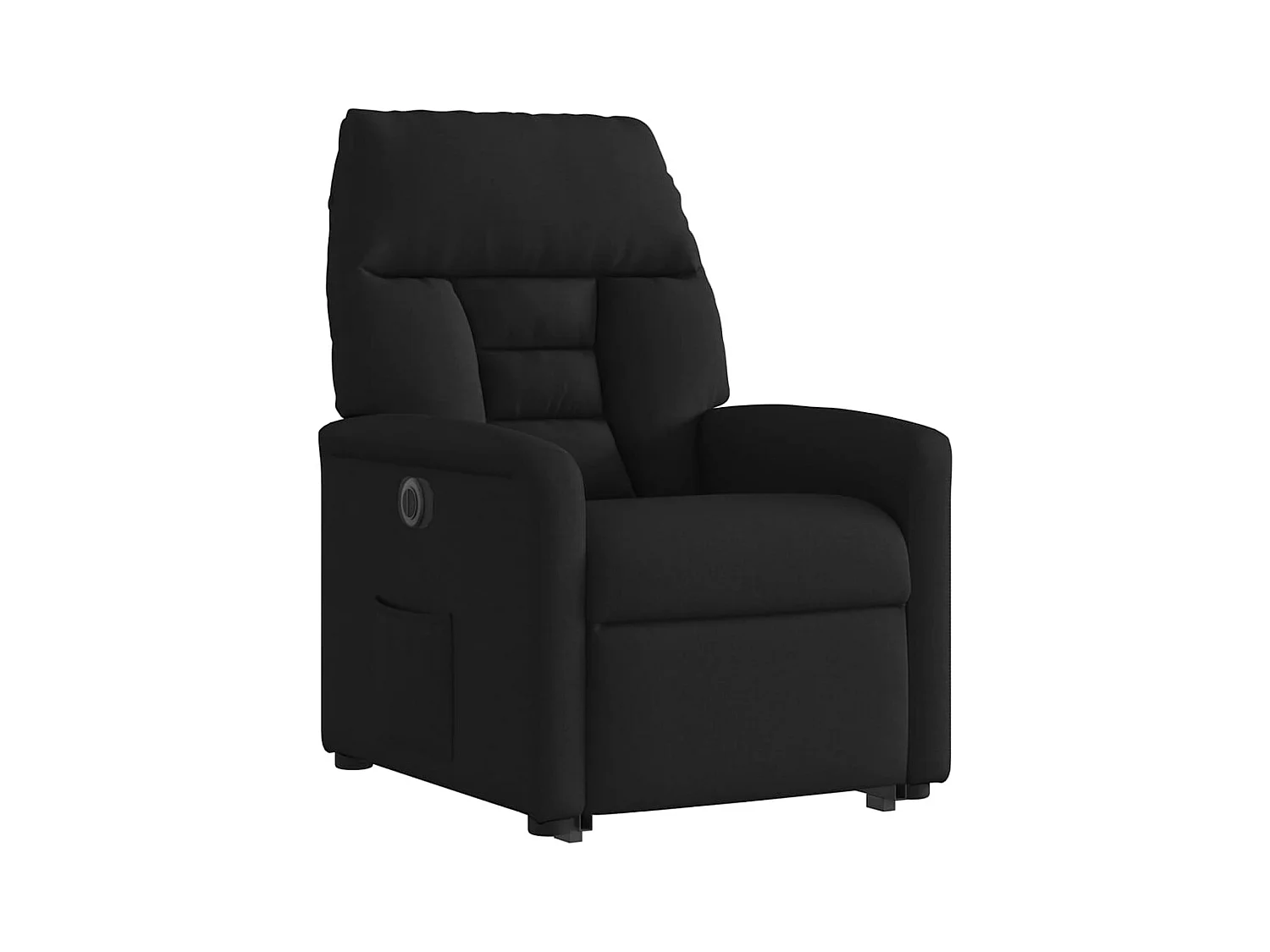 Silla de relax | Sillón eléctrico reclinable elevable de tela negro SHL5695