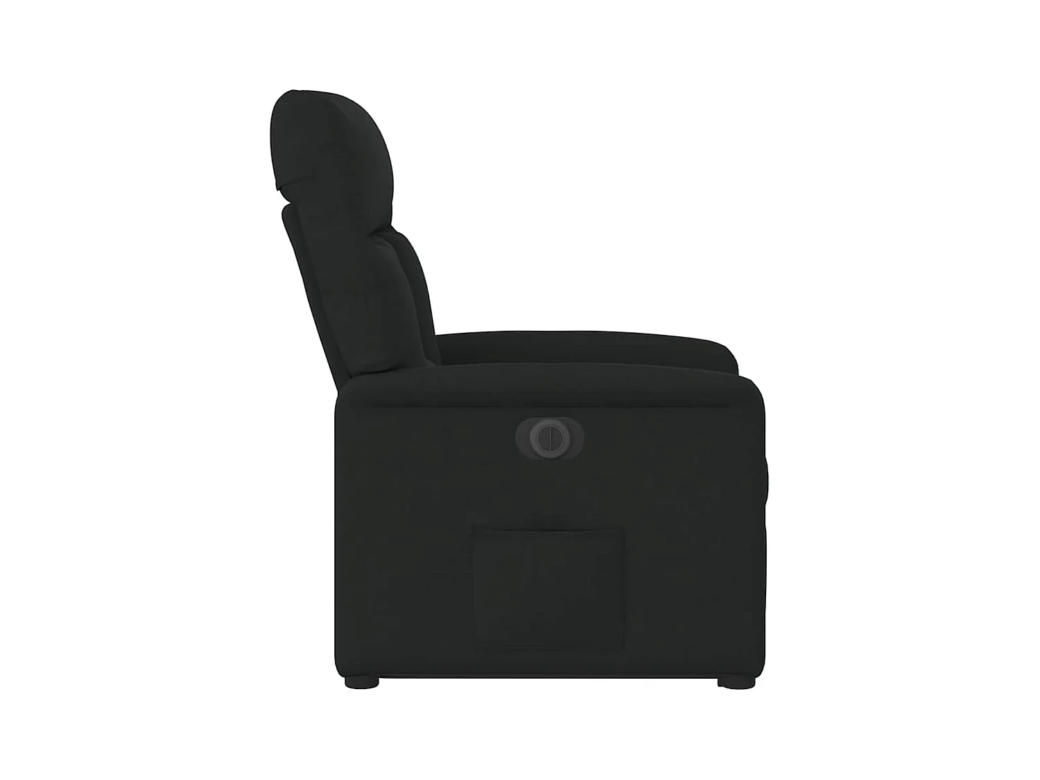 Silla de relax | Sillón eléctrico reclinable elevable de tela negro SHL5695