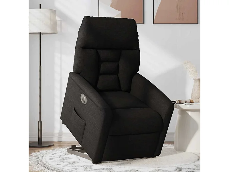 Fauteuil inclinable électrique-Chaise de relax-Fauteuil TV noir tissu SHL2540