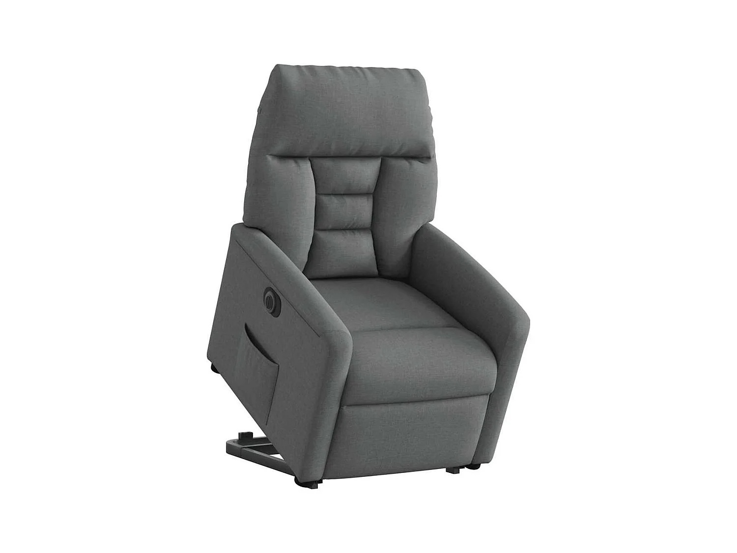 Silla de relax | Sillón eléctrico reclinable elevable de tela gris oscuro SHL8713