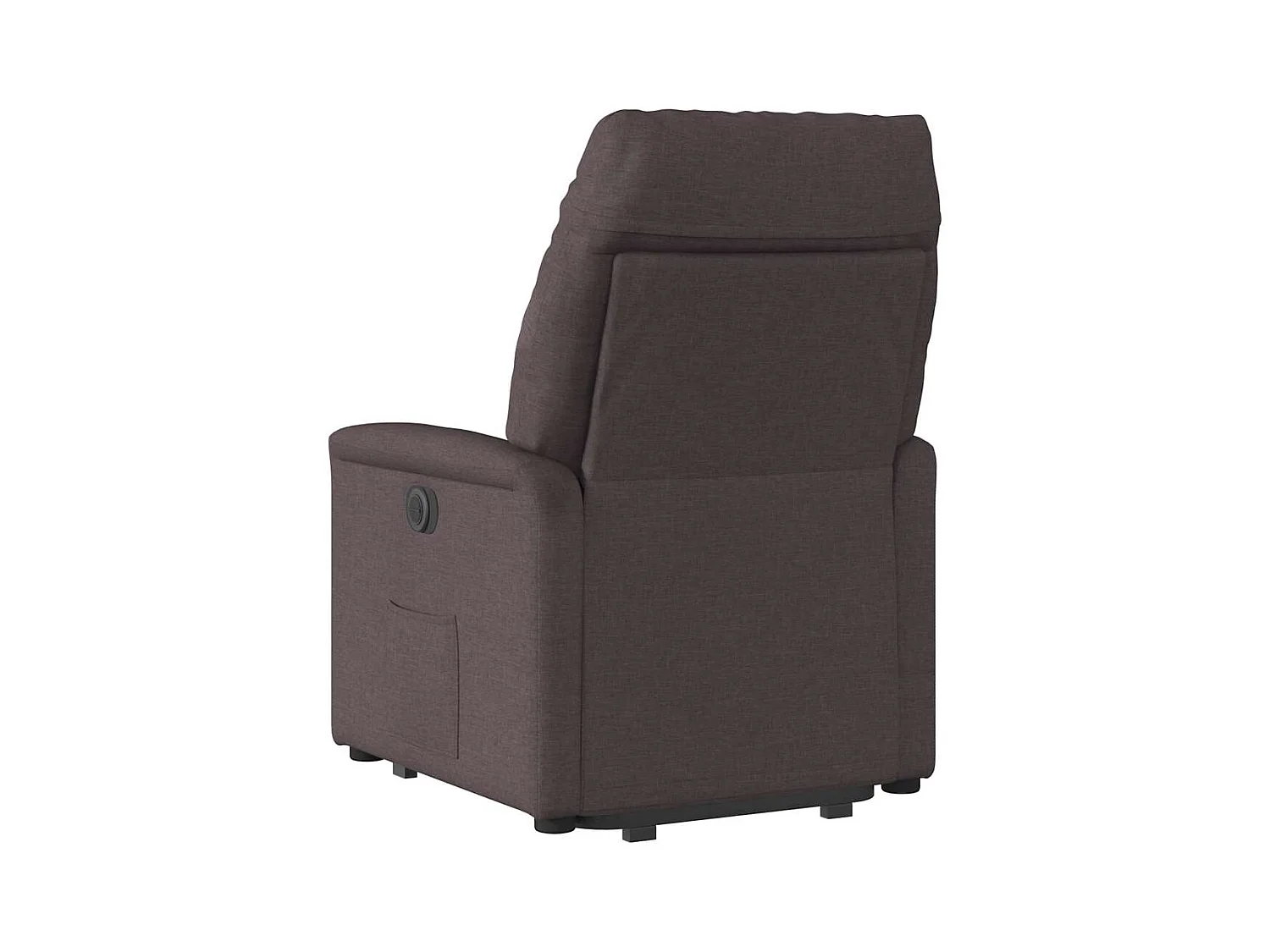 Silla de relax | Sillón eléctrico reclinable elevable de tela marrón oscuro SHL6577