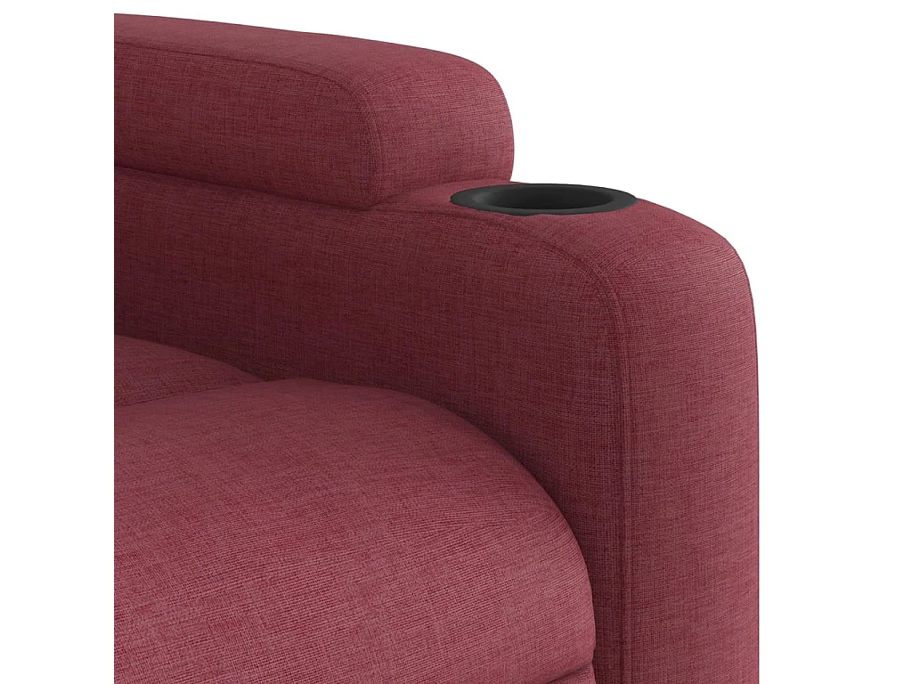 Sillón de salón | Silla | Sillón de masaje reclinable de tela color vino tinto SHL7871