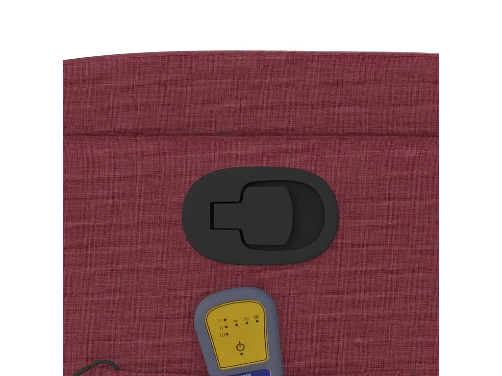 Fauteuil inclinable-Chaise de relax-Fauteuil de Massage Rouge bordeaux Tissu SHL4231