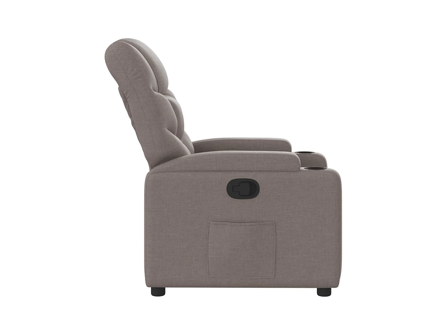 Sillón de relax | Silla | Sillón reclinable de tela gris taupe SHL8780