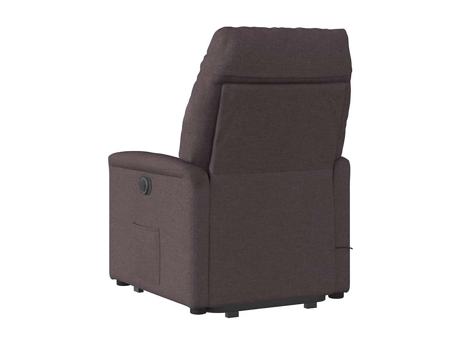 Silla de masaje reclinable de pie de tela marrón oscuro SHL7524